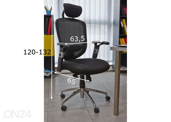 Työtuoli Computech mitat
