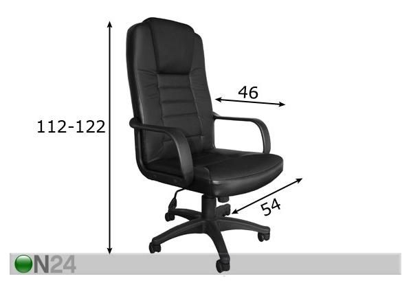 Työtuoli DELUXE mitat