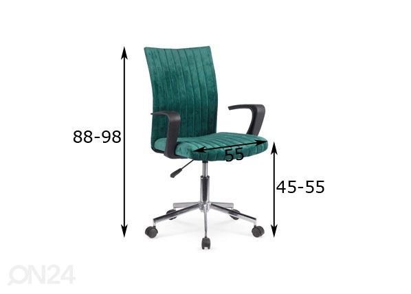 Työtuoli Doral mitat