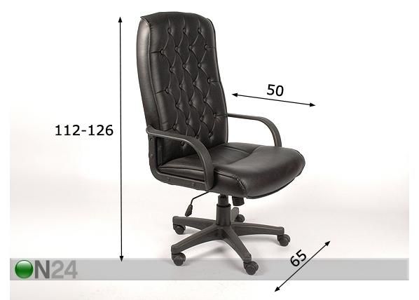 Työtuoli EXECUTIVE mitat