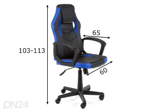 Työtuoli F4G mitat