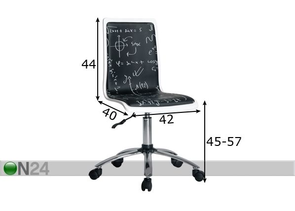 Työtuoli FUNKTIO mitat