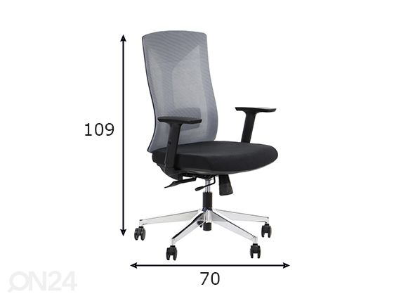 Työtuoli Hager mitat