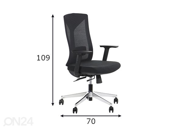 Työtuoli Hager mitat