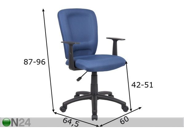 Työtuoli KATFISH mitat