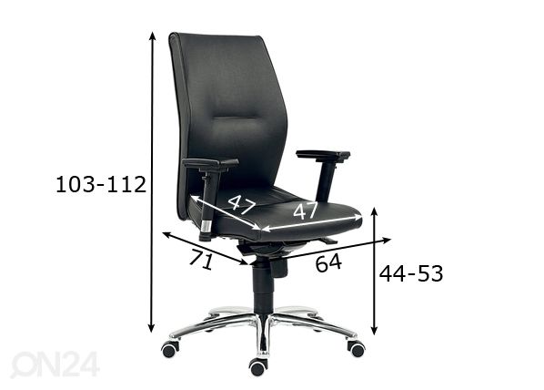 Työtuoli Lei mitat