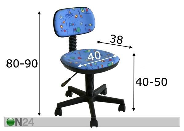 Työtuoli LOGICA mitat