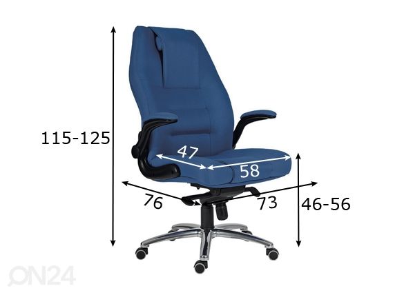 Työtuoli Markus mitat