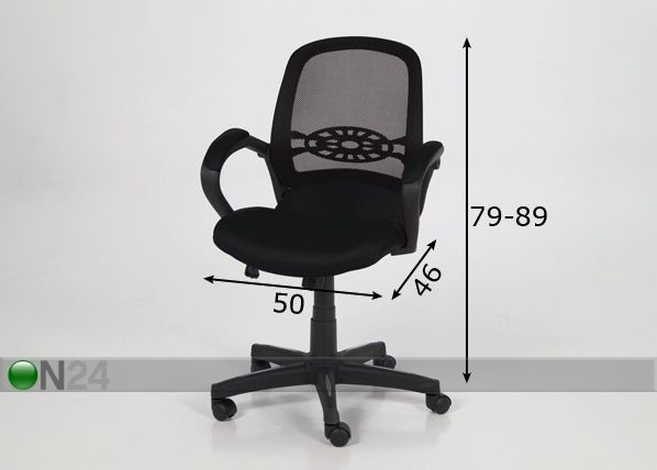 Työtuoli MERCURY mitat