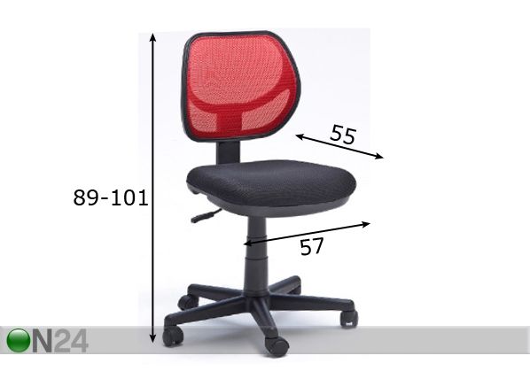 Työtuoli Nelle mitat