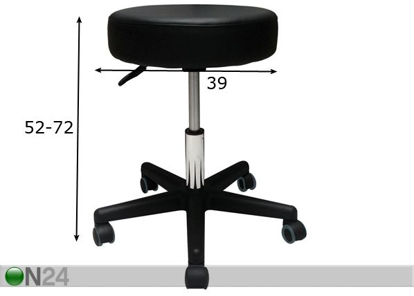 Työtuoli PUCK mitat