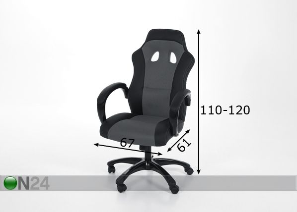 Työtuoli Race mitat