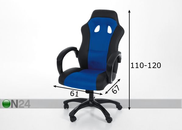 Työtuoli RACE mitat
