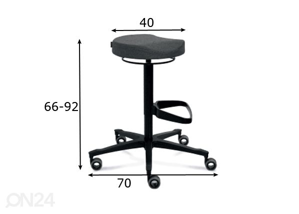 Työtuoli Rondo mitat