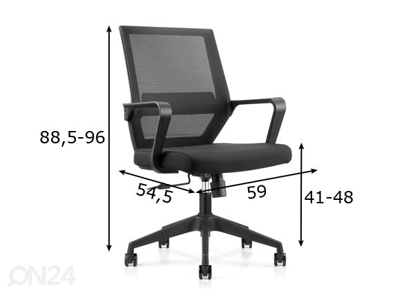 Työtuoli Star mitat