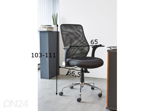 Työtuoli Surf mitat