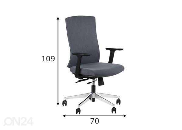 Työtuoli Tono mitat