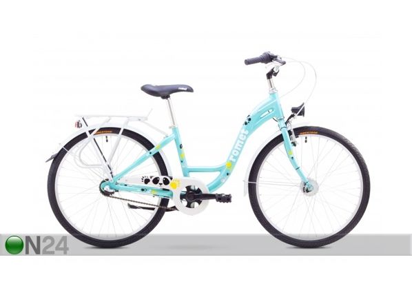 Tyttöjen polkupyörä 13 S ROMET PANDA LUX 24"