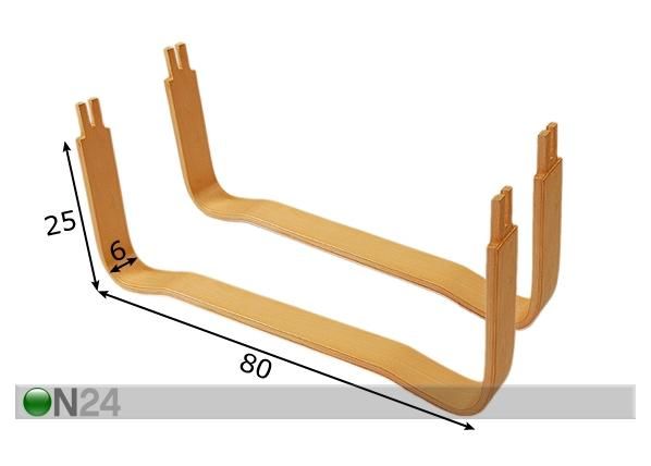 U-sängynjalat 80 cm mitat