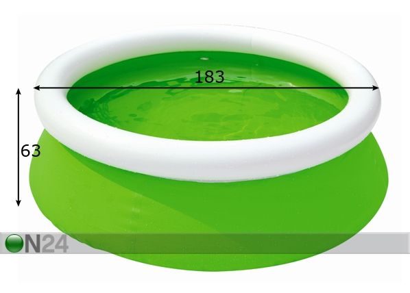 Uima-allas 63x183 cm mitat