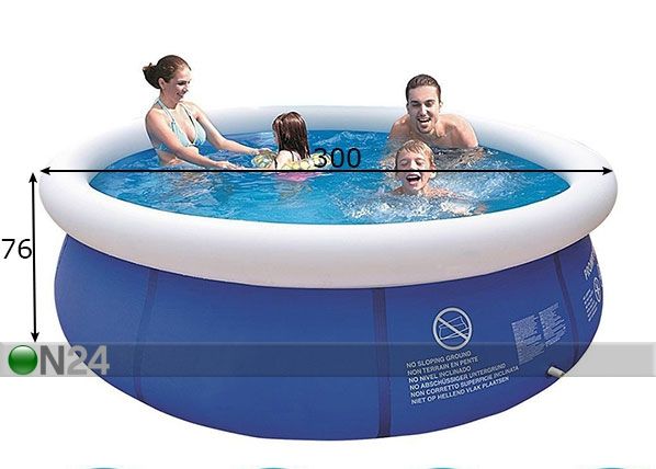 Uima-allas Jilong Marin Blue 300x76 cm suodatinpumpulla mitat