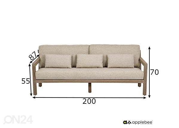 Ulkosohva Olive mitat
