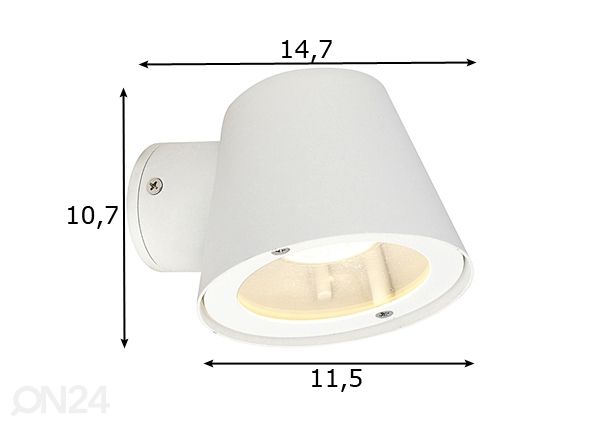Ulkovalaisin mitat