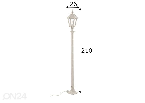 Ulkovalaisin Lantern mitat