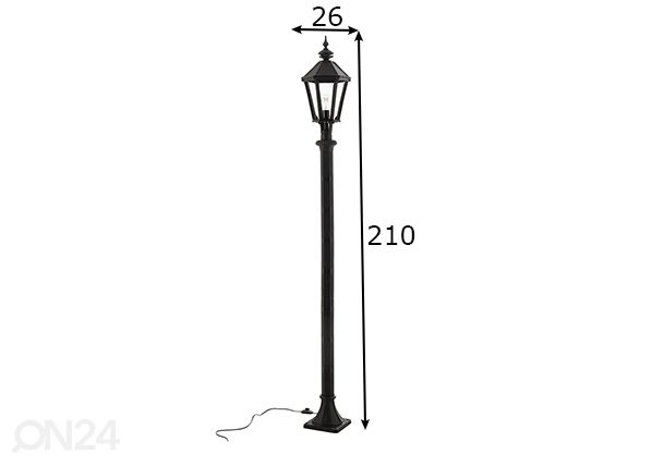 Ulkovalaisin Lantern mitat