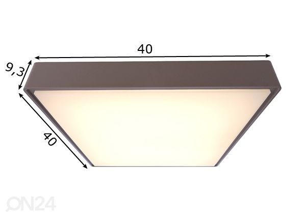 Ulkovalaisin Quadra 20 W LED mitat