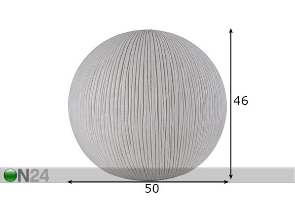 Ulkovalaisin Sandhamn 50 cm mitat