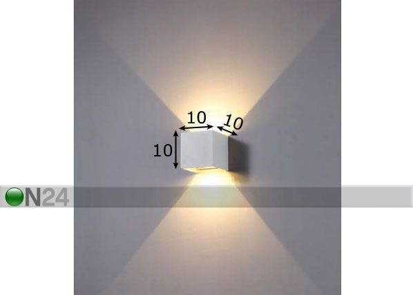 Ulkovalaisin seinään IP65 mitat