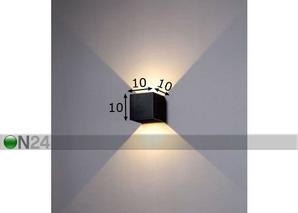 Ulkovalaisin seinään IP65 mitat