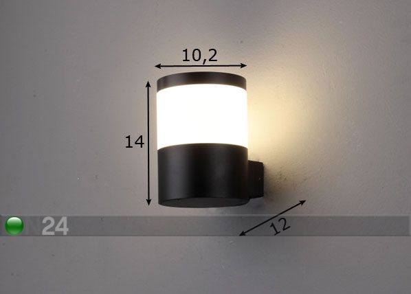 Ulkovalaisin seinään IP65 mitat