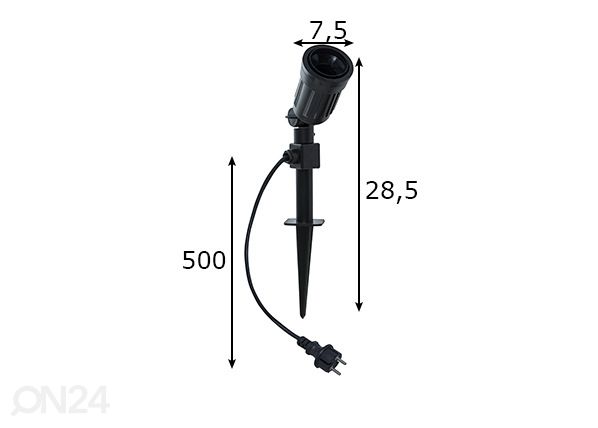 Ulkovalaisin Sptotlight mitat