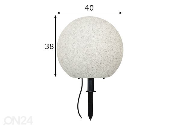 Ulkovalaisin Stone mitat