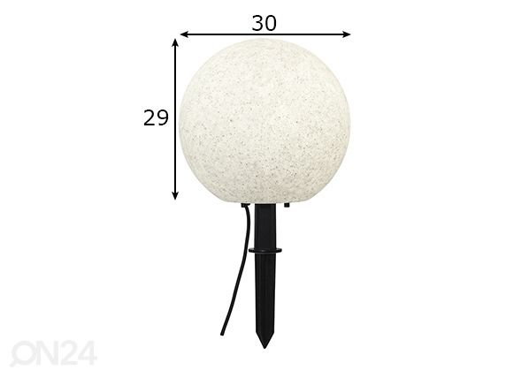 Ulkovalaisin Stone mitat