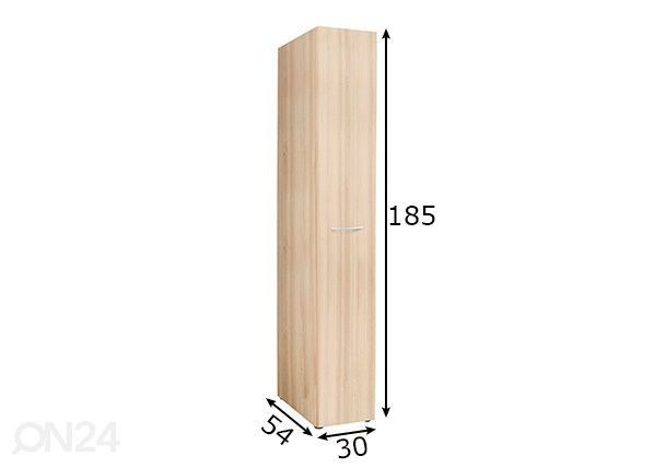 Ulosvedettävä kaappi MRK 632 30 cm mitat