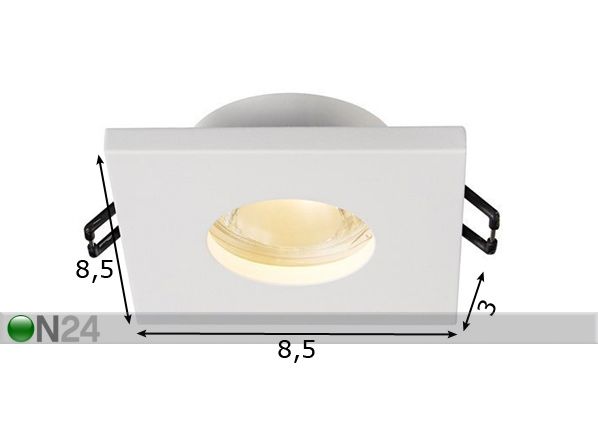 Upotettava kattovalaisin Chipo White mitat