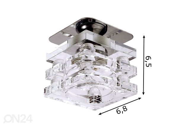 Upotettava koriste kattovalaisin Ø6,8 cm mitat