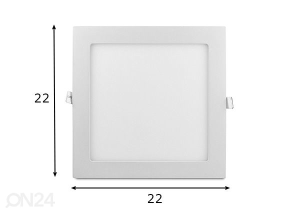 Upotettava LED-valaisin Mars mitat