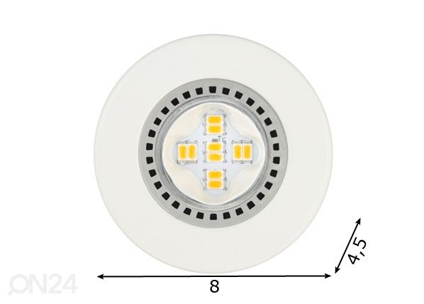 Upotettava valaisin 3 kpl mitat