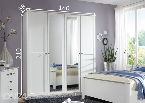 Vaatekaappi Chalet 180 cm mitat
