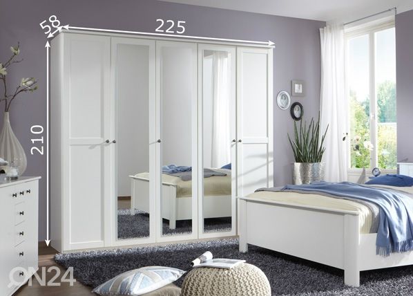 Vaatekaappi Chalet 225 cm mitat