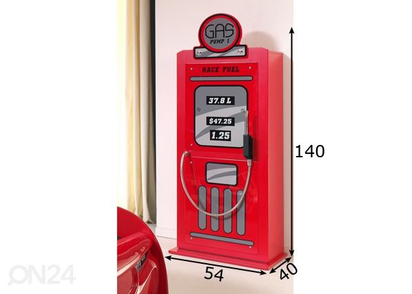 Vaatekaappi GAS TANK mitat