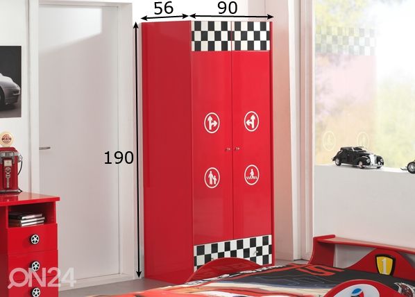 Vaatekaappi MONZA mitat