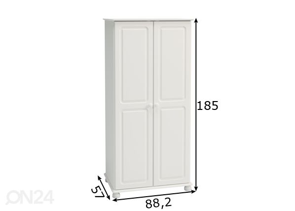 Vaatekaappi Richmond 301 mitat