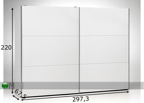 Vaatekaappi STOCK mitat