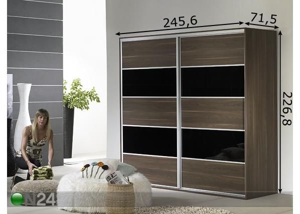Vaatekaappi SUPREME 75600/32 mitat