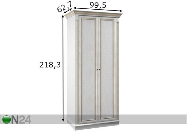 Vaatekaappi VERSAILLES mitat